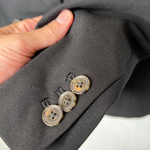 J.Crew $248 Petite Devon Blazer Bi-Stretch Cotton Blend Black Size P00 BP413 - Picture 5 of 9